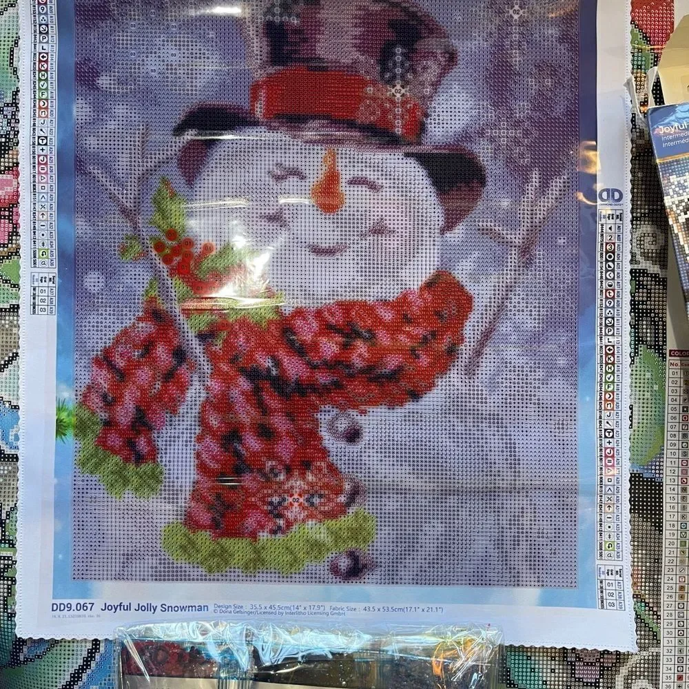 Joyful Jolly Snowman Diamond Dotz Kit!